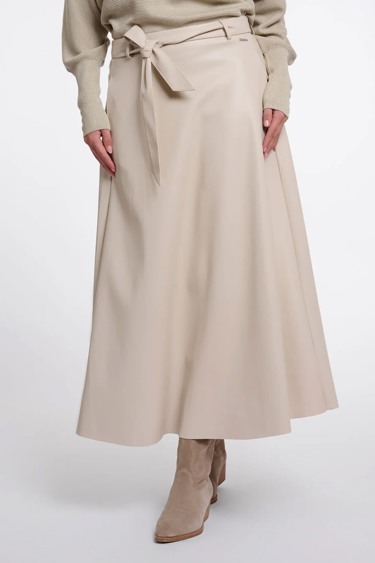 Rino & Pelle Rok Chelsea Faux leather with belt Beige