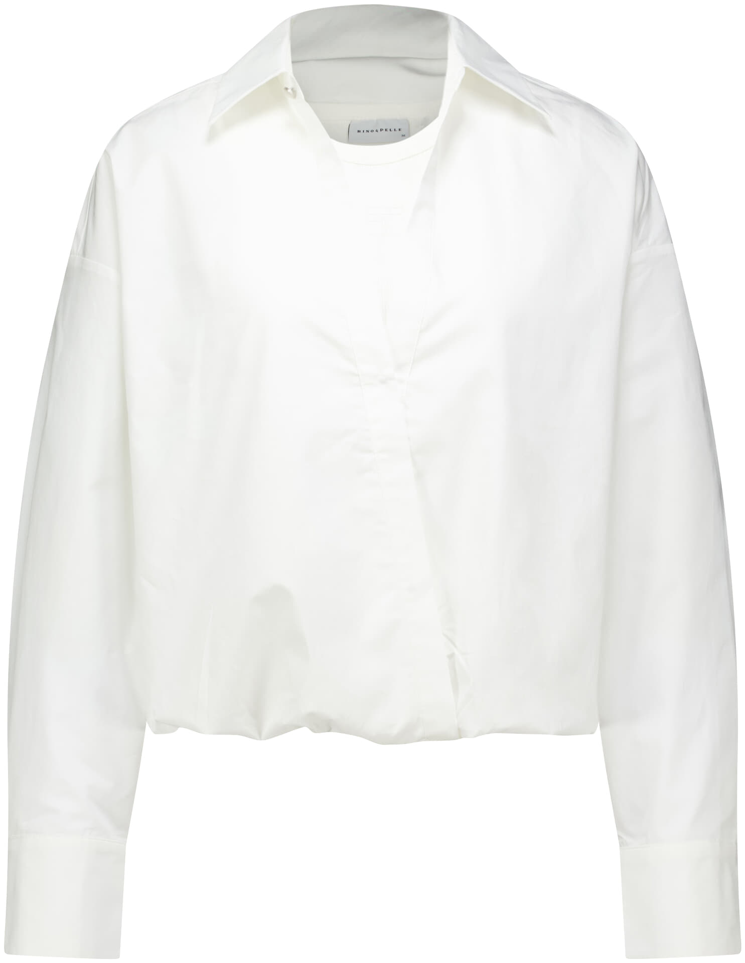Rino & Pelle Blouse Wrap Nio With Fixed Innertop Off White