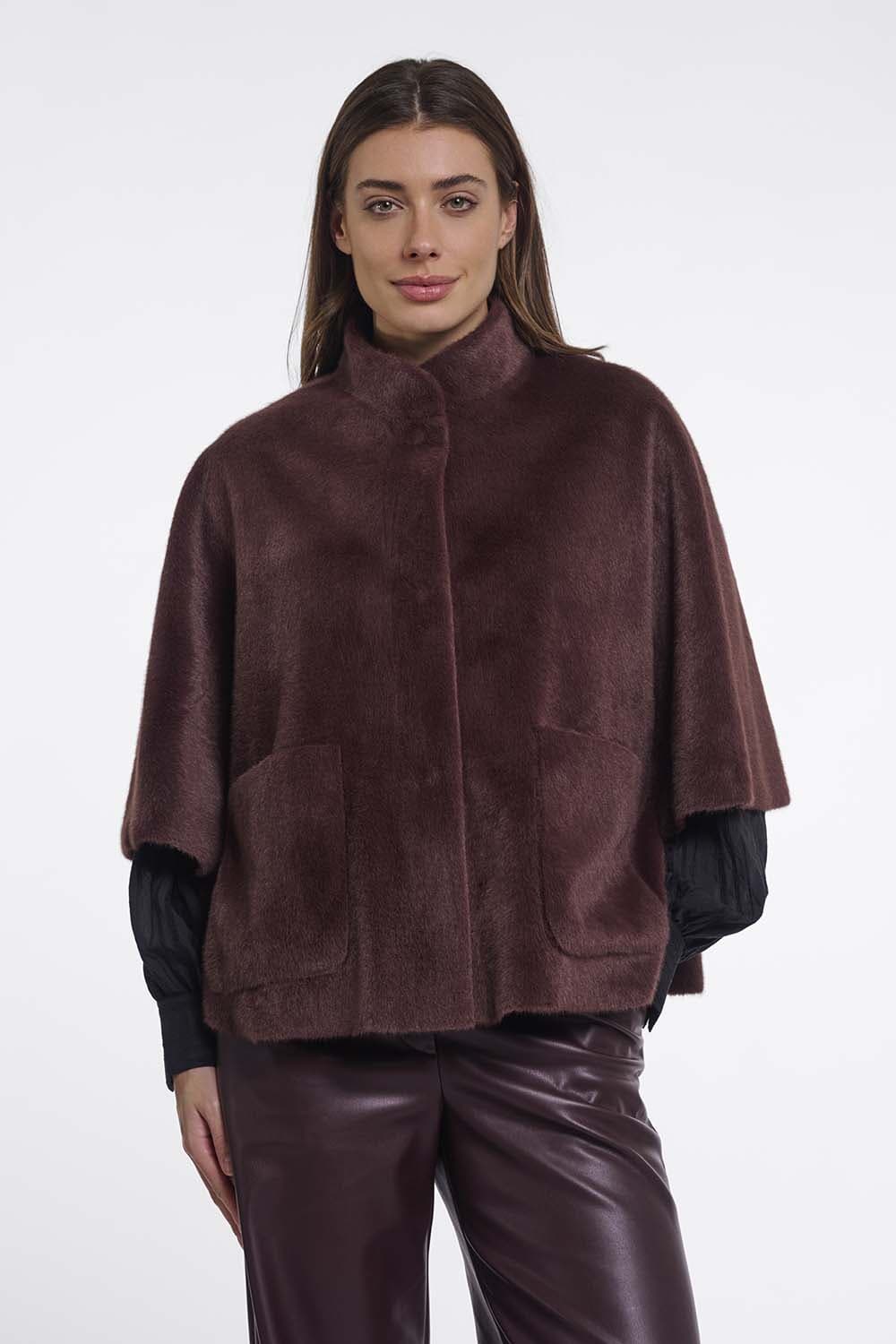 Rino & Pelle Cape Dewi  Bordeaux Rood