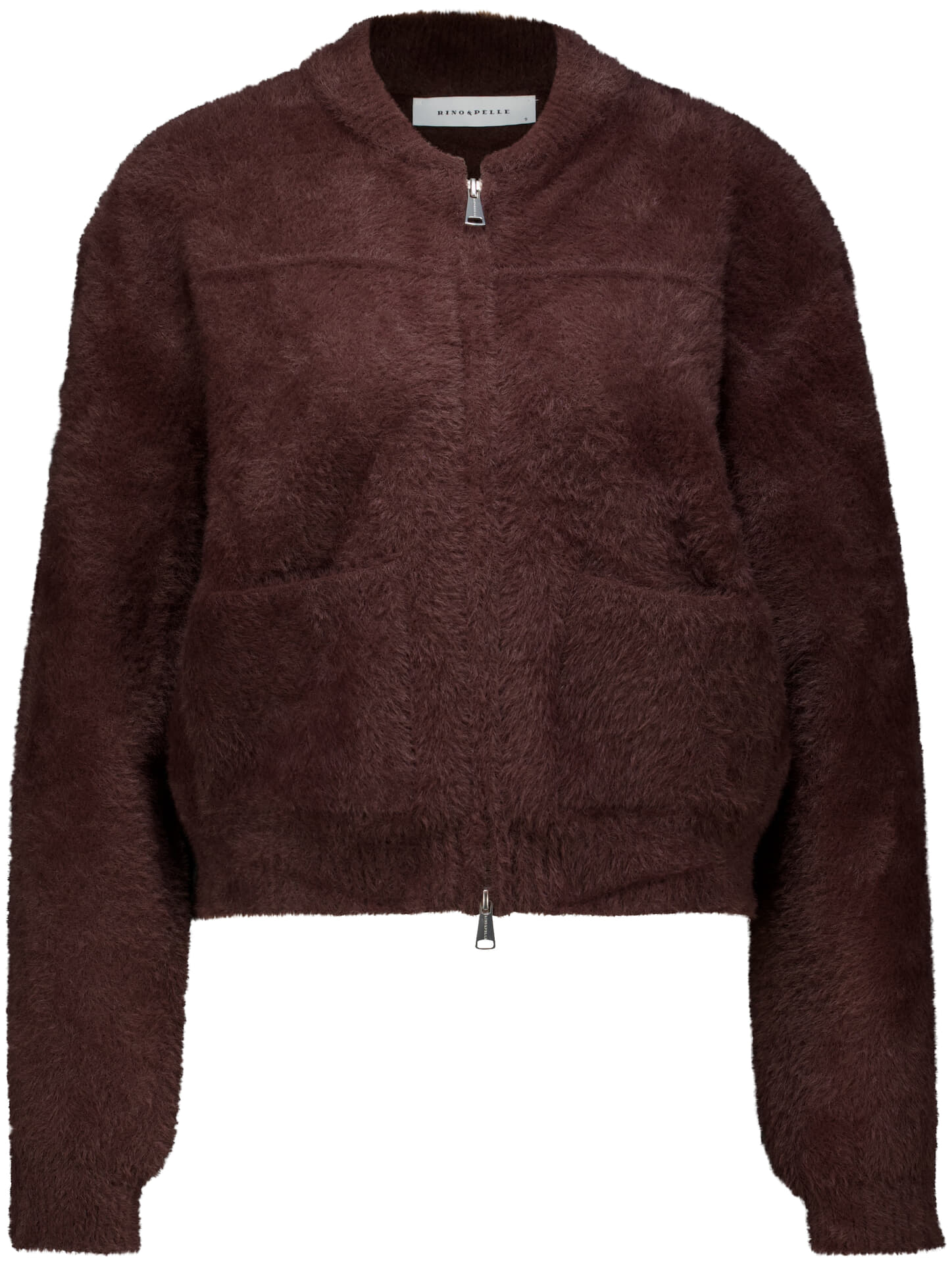 Rino & Pelle Vest Bento Kort met Rits Bruin