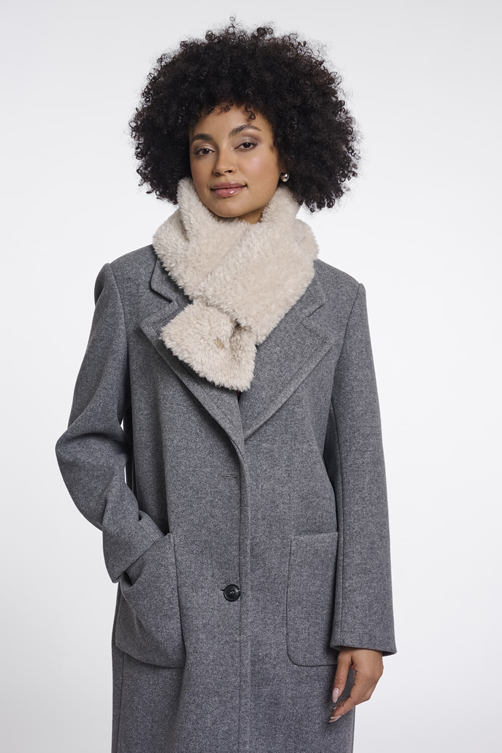 Rino & Pelle Sjaal Obu Beige