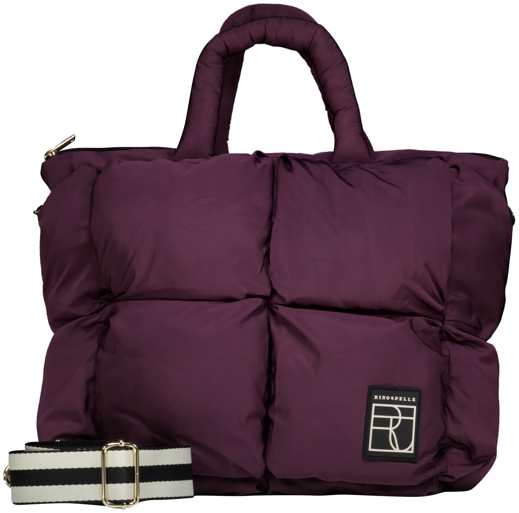 Rino & Pelle Handtas Nikita Padded Bordeaux Rood