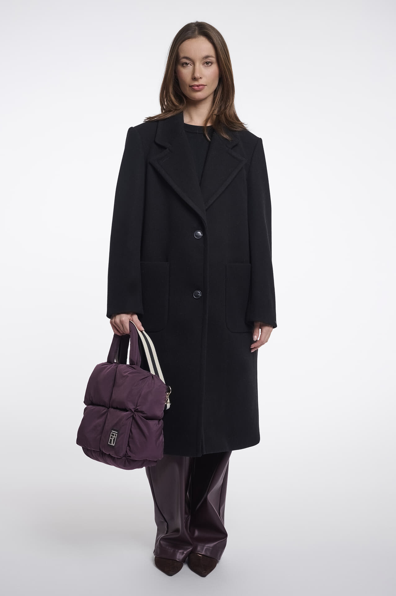 Rino & Pelle Handtas Nikita Padded Bordeaux Rood