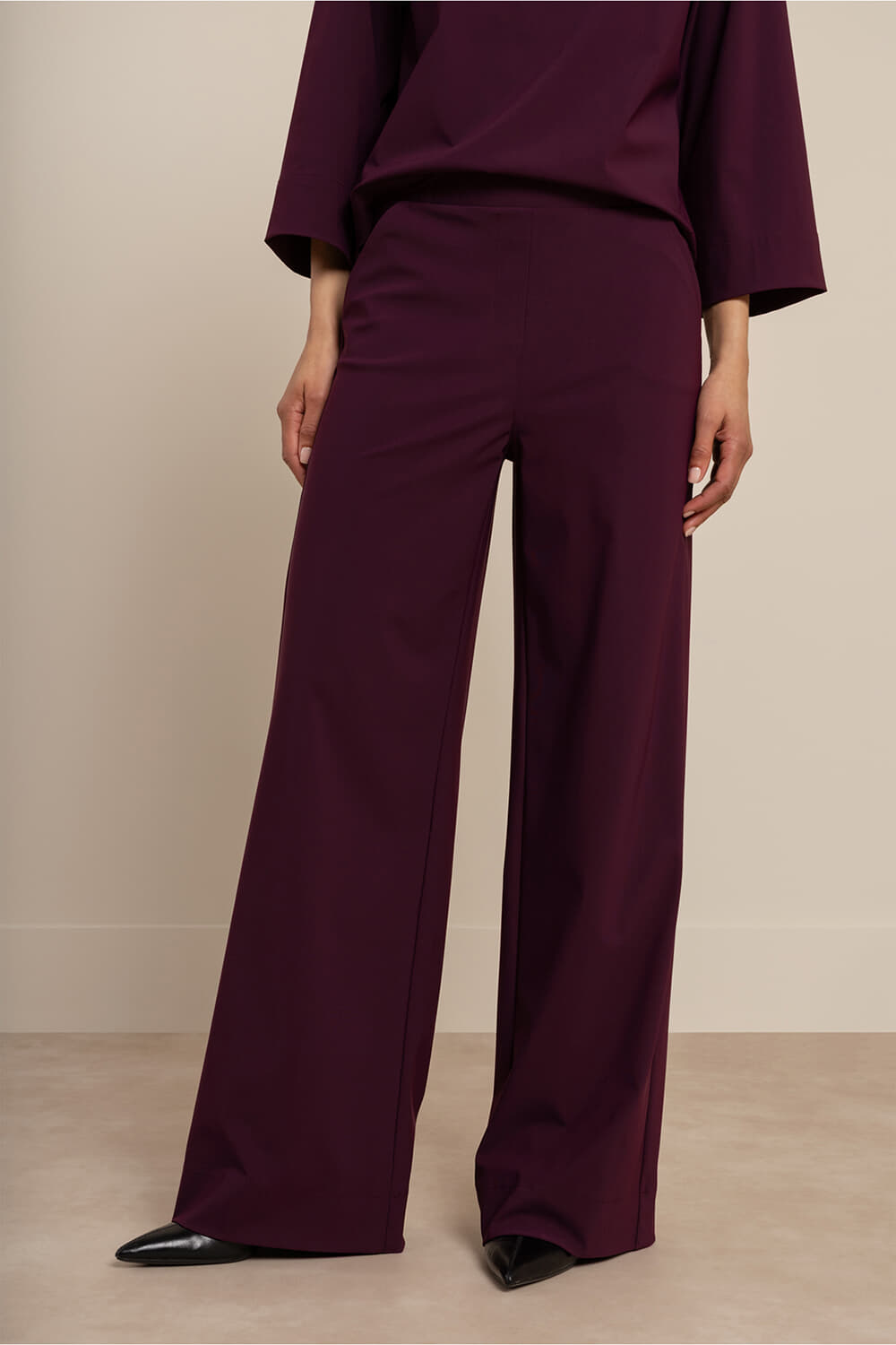 Studio Anneloes Broek Lexie Bonded Bordeaux Rood