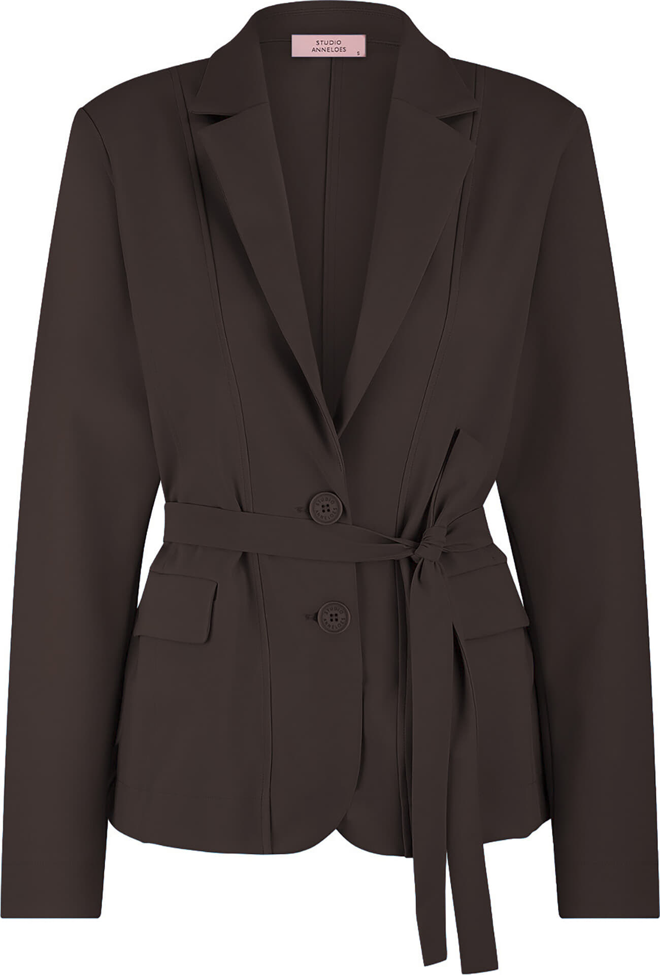 Studio Anneloes Blazer Elin bonded Bruin