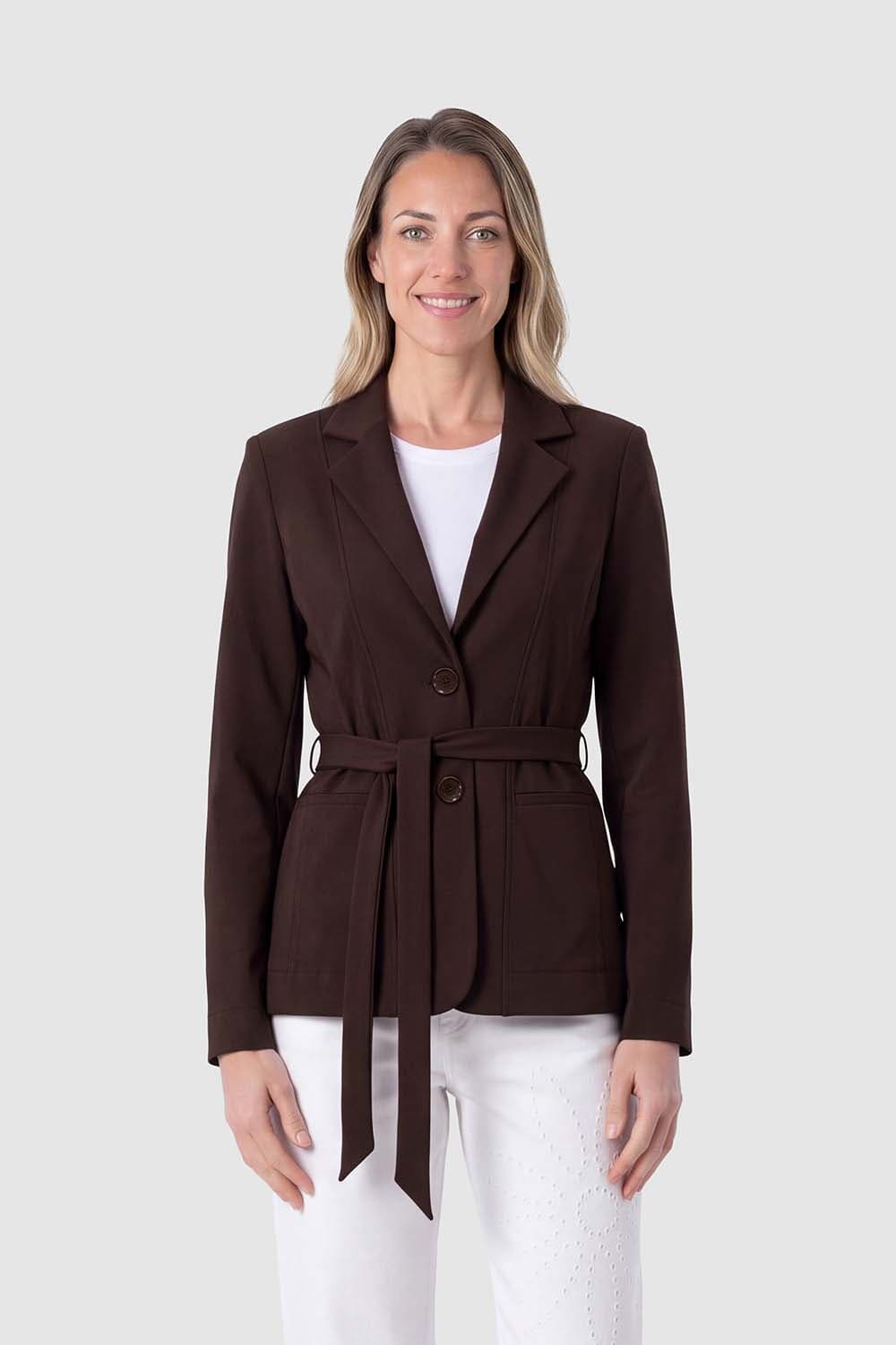 Studio Anneloes Blazer Elin bonded Bruin
