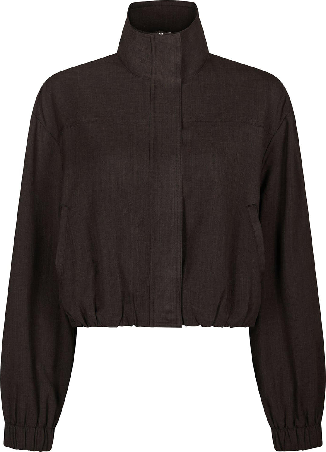 Neo Noir Overshirt Felicity Zip Bruin