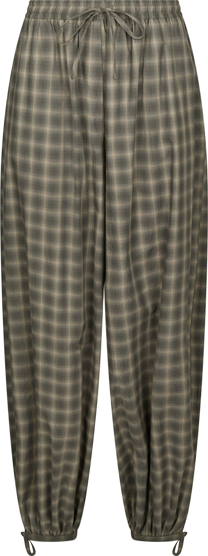 Neo Noir Broek Roxanne Balloon Check Bruin