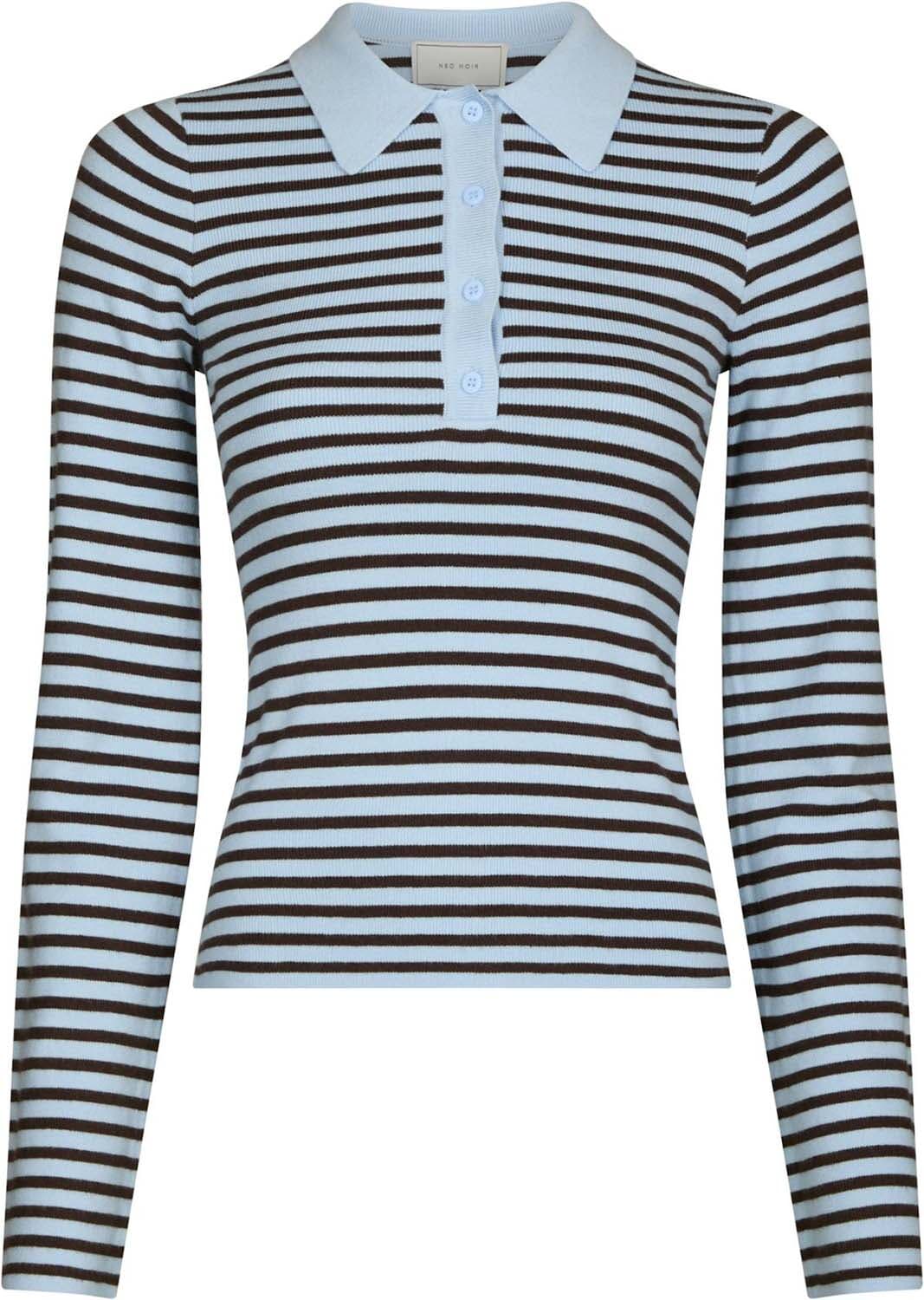 Neo Noir Rugby Fannya Striped Hemelsblauw