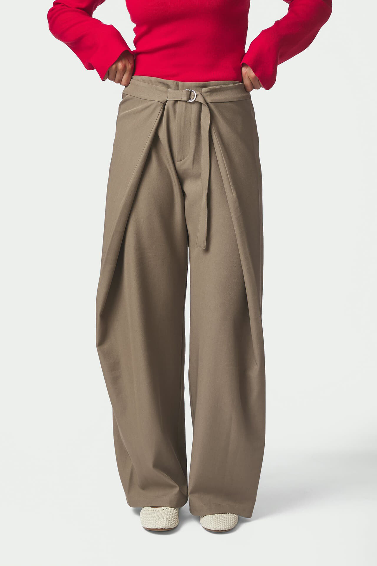 Neo Noir Vouwbroek Zanya Stucture Taupe