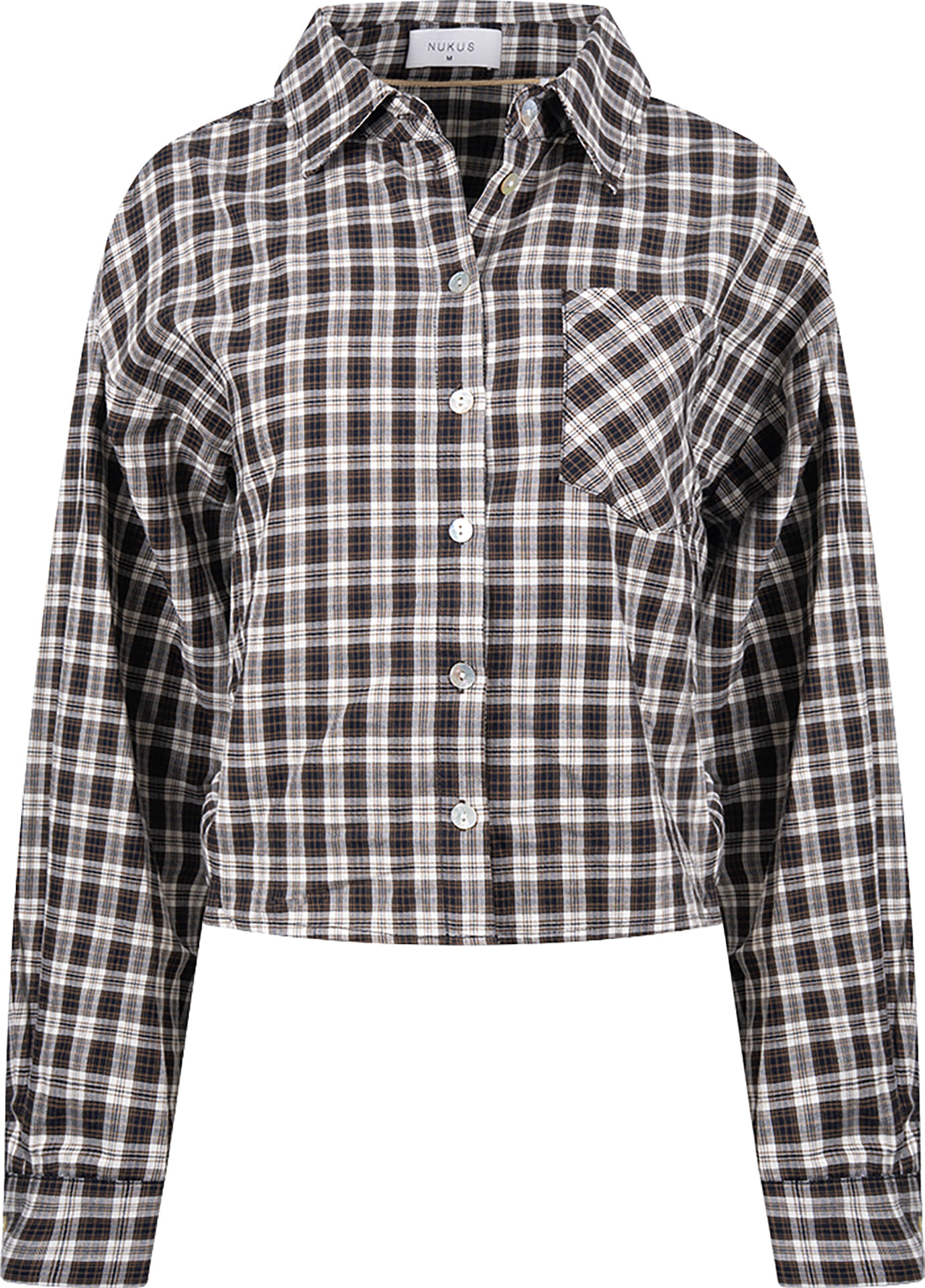 Nukus Blouse Macy Check Off White