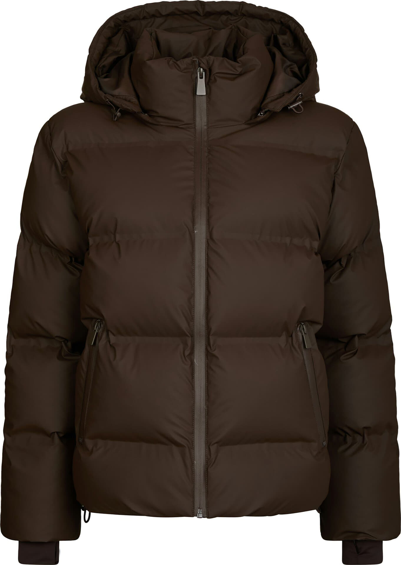 Neo Noir Puffer Jas Fox  Bruin