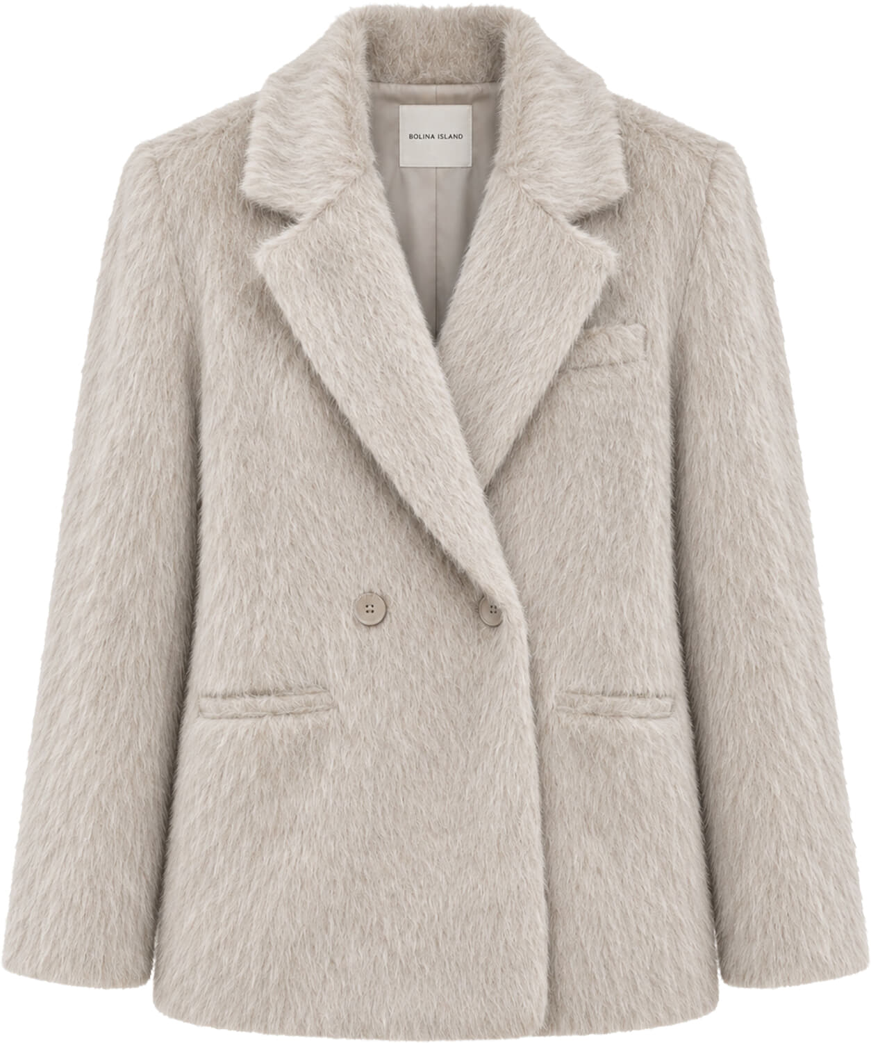 Bolina Island Blazer Elsa Fluffy Grijs