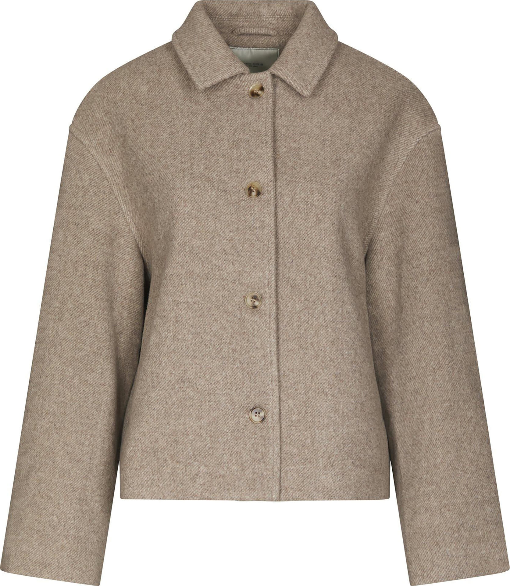 Neo Noir Jas Hamra Herrringbone Twill Beige
