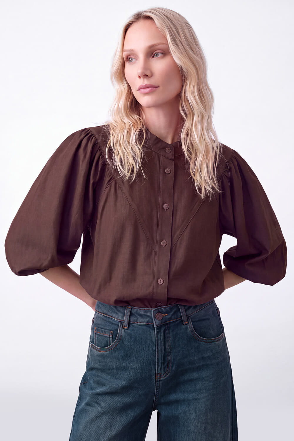 Florez Blouse Bibi Taupe