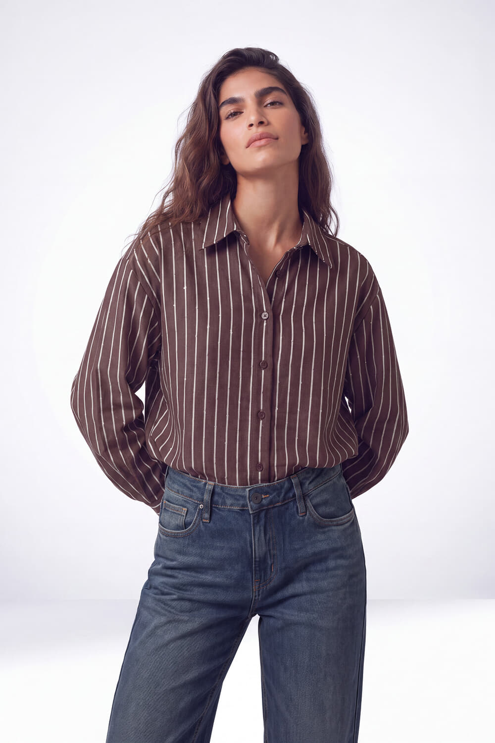 Florez Blouse  Lona Taupe