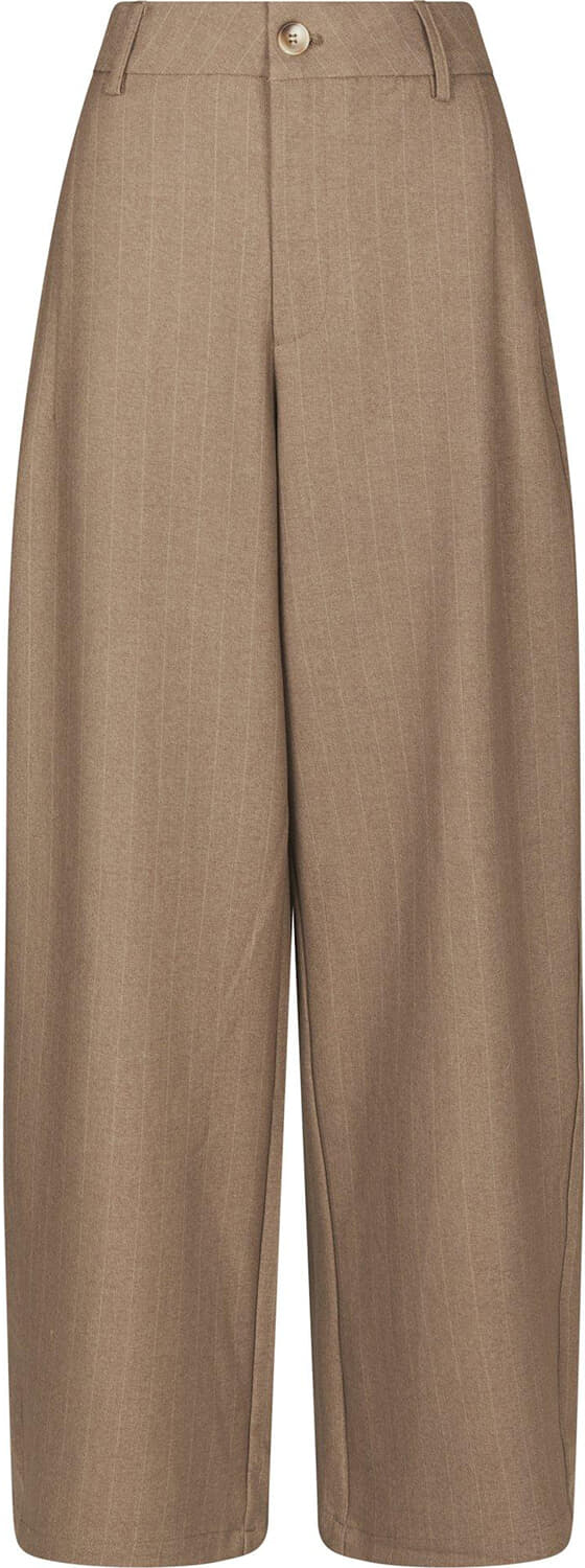 Neo Noir Broek Essiall Pinstripe Taupe