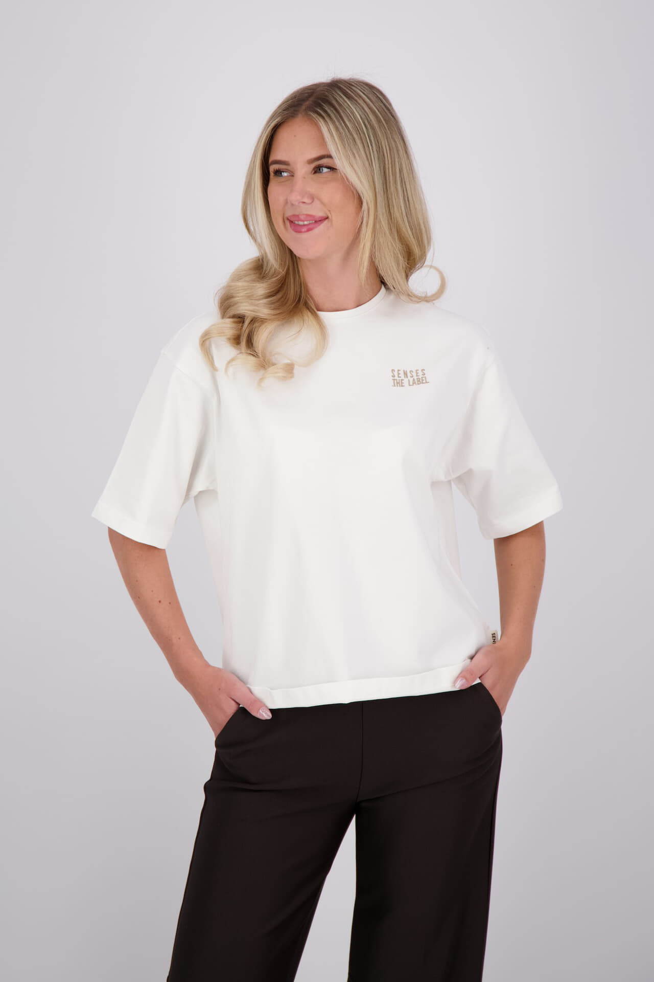 Senses The Label T-shirt Beige