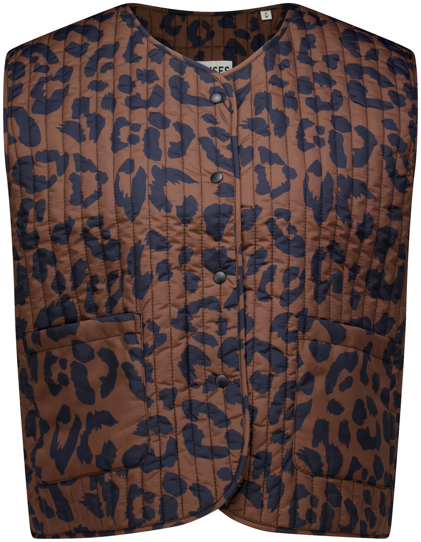 Senses The Label Gilet  Bruin