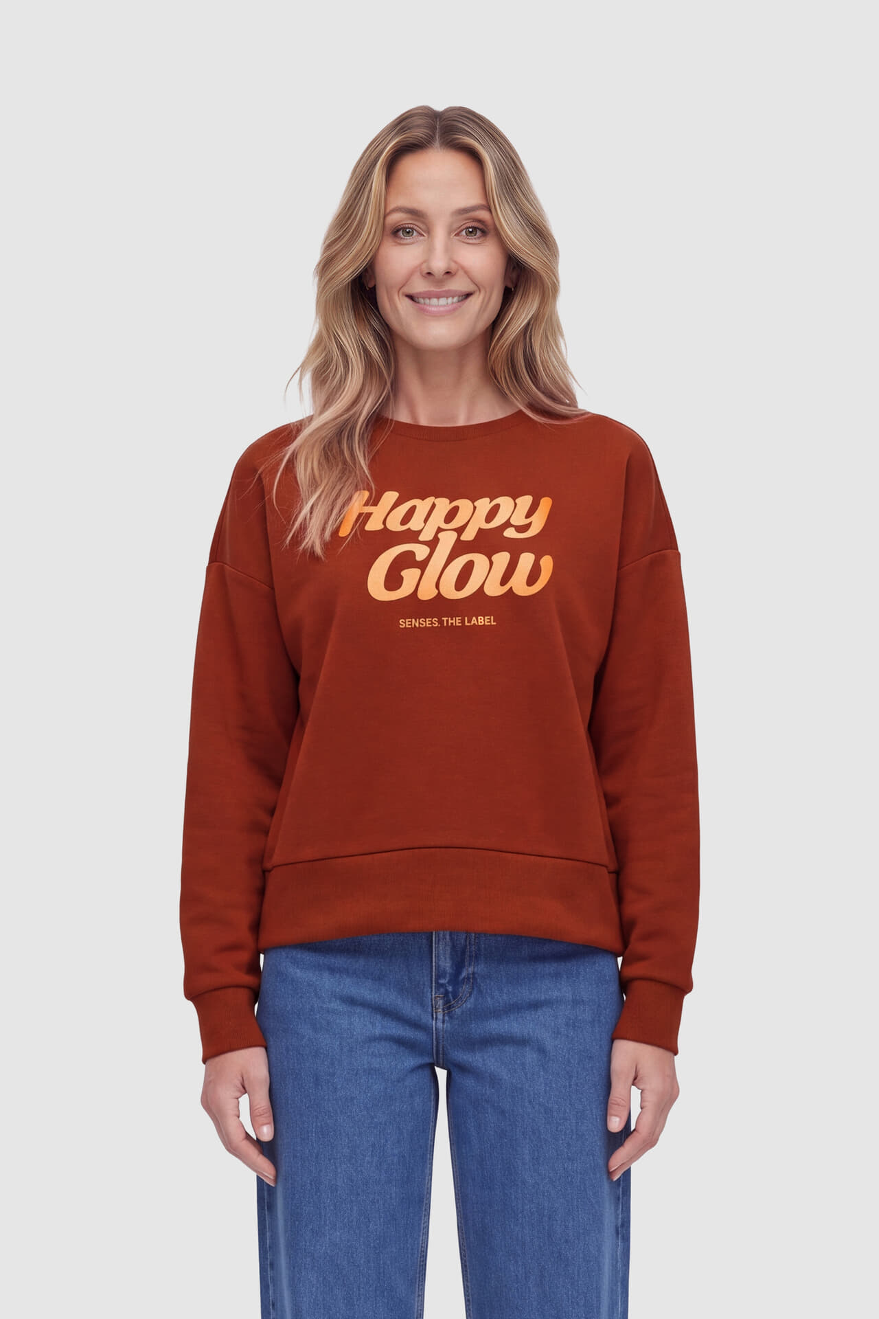 Senses The Label Sweater Happy Glow Camel