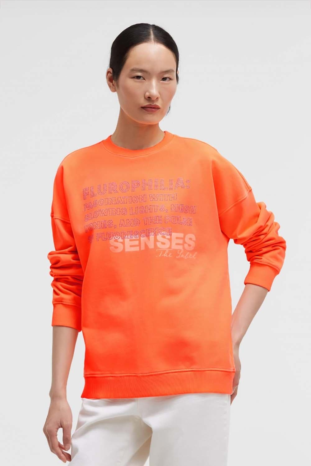 Senses The Label Sweater Oranje