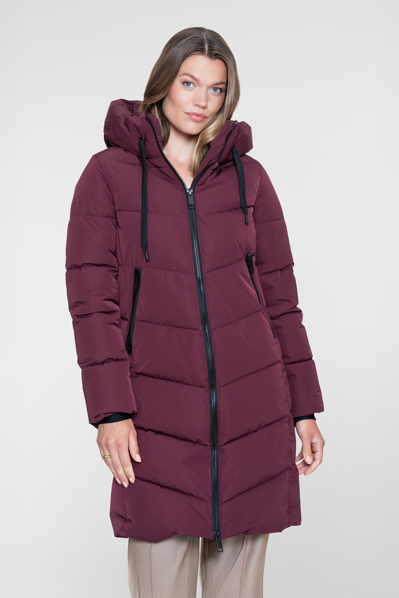 Geisha Jack Half Lang Bordeaux Rood