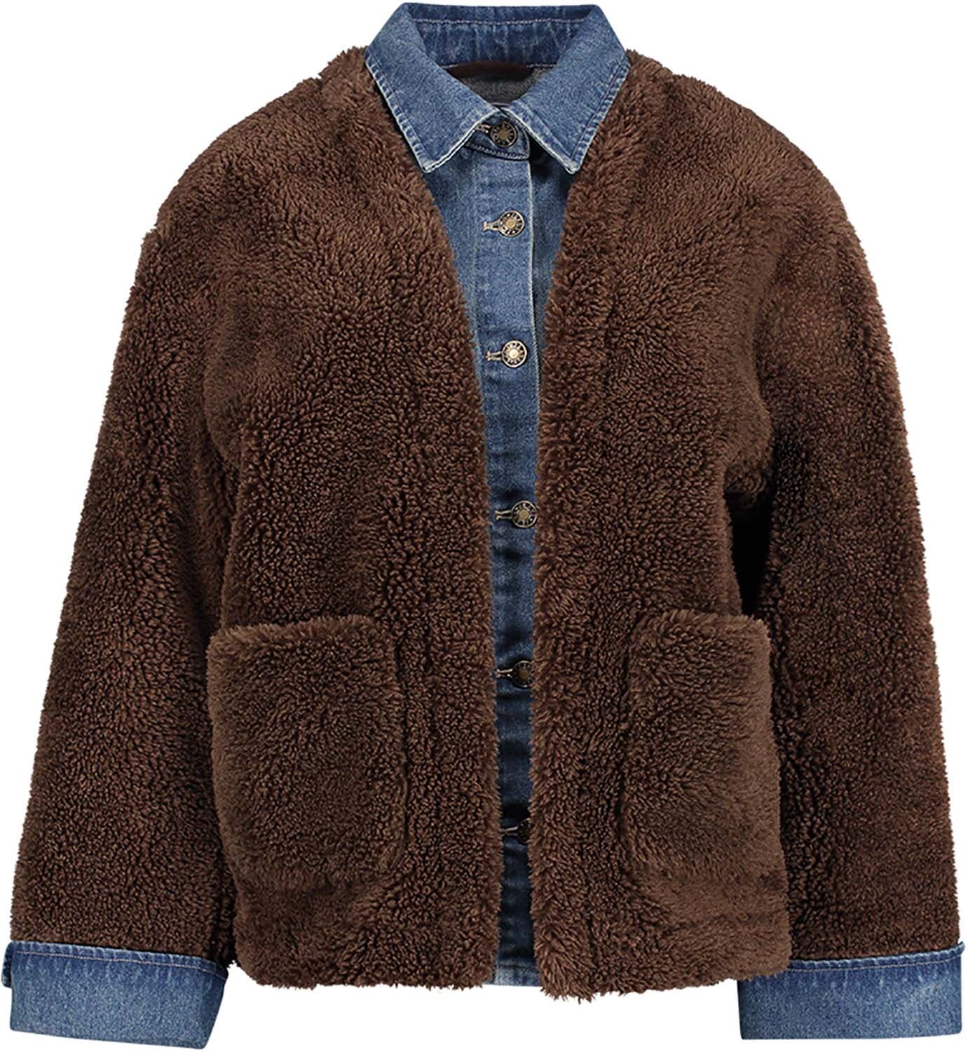 Geisha Jacket denim & teddy Bruin