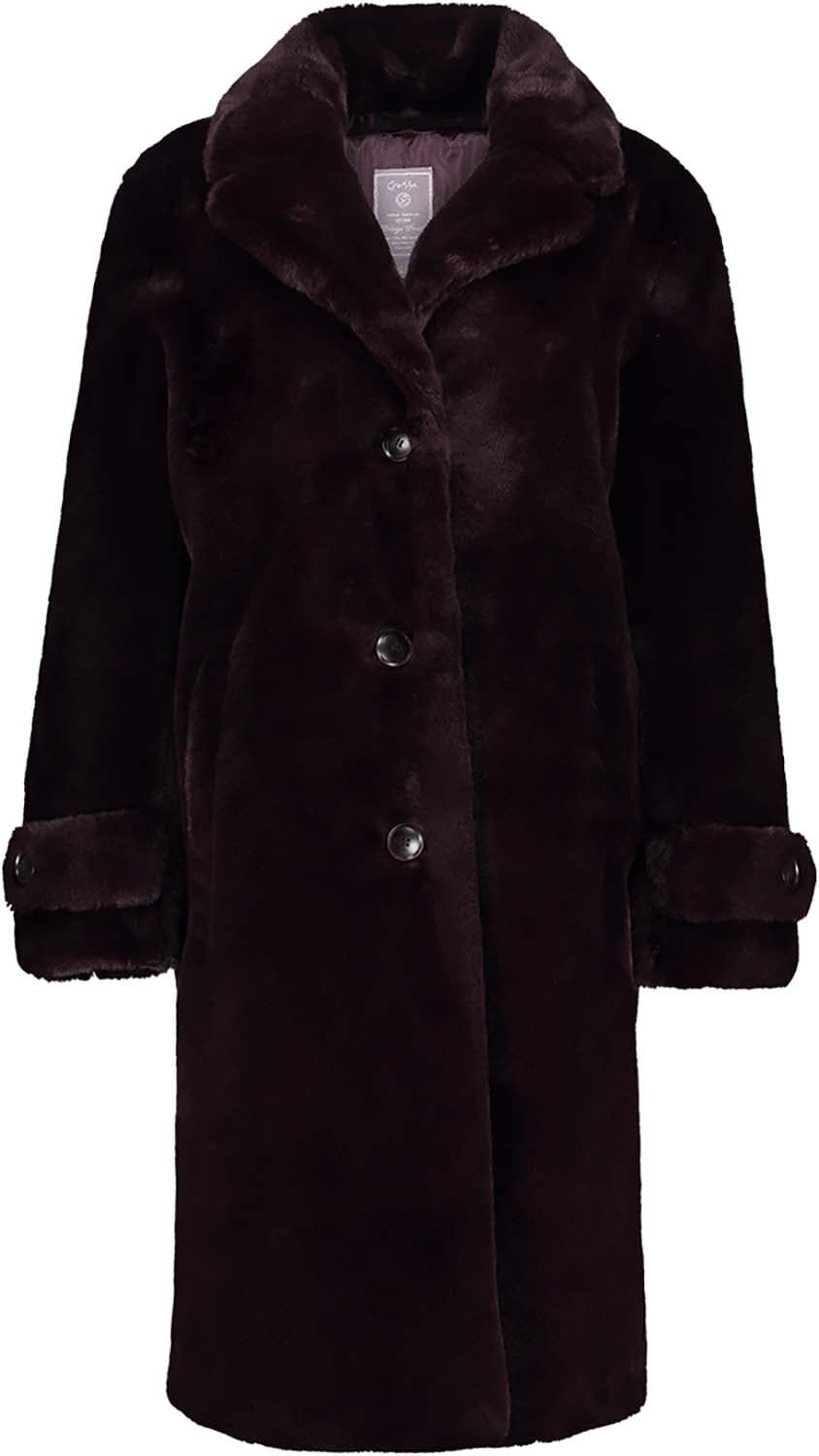 Geisha Mantel Lang Bordeaux Rood