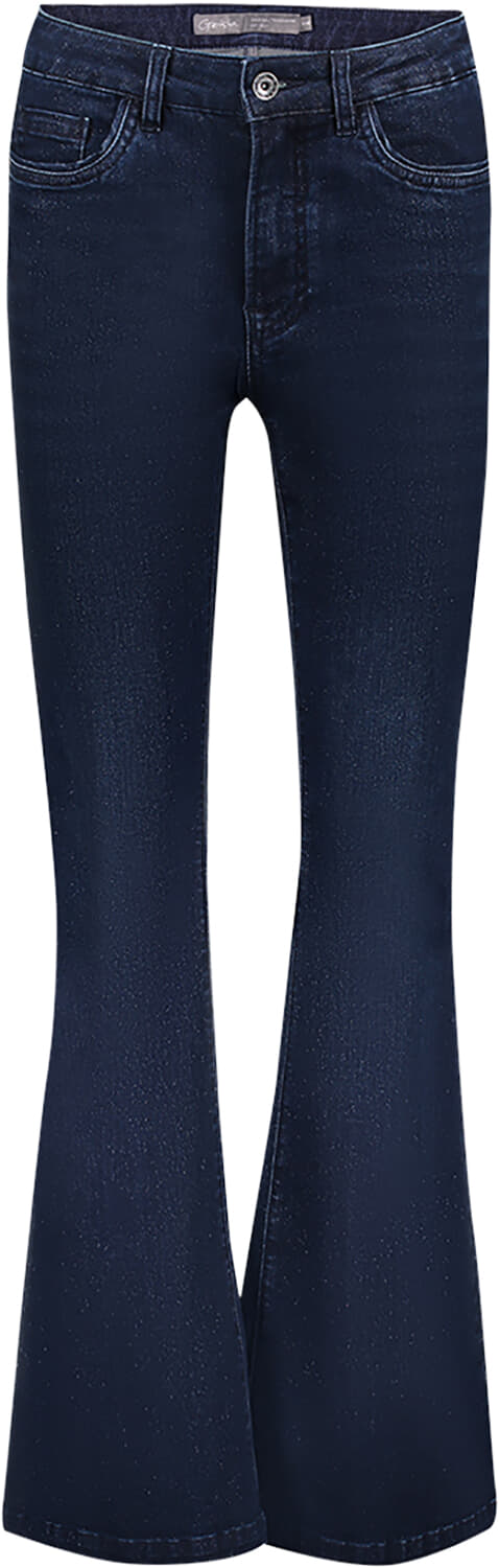 Geisha Jeans flair lurex Indigo