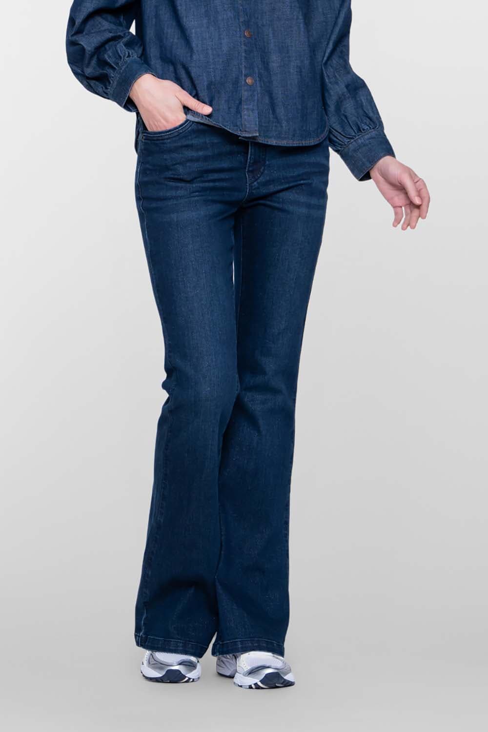 Geisha Jeans Flair Lurex Indigo