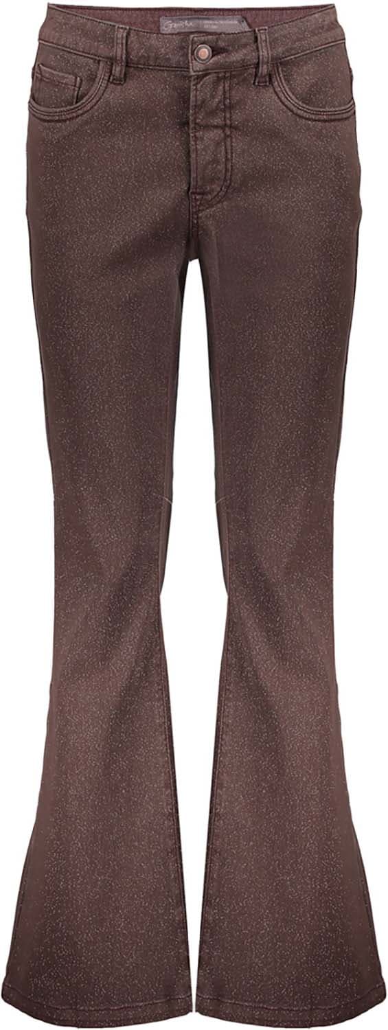 Geisha Jeans Flair Lurex Bruin