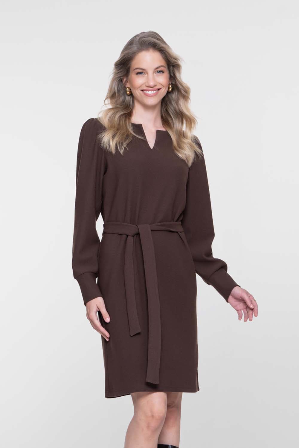 Geisha Jurk Comfy Bruin