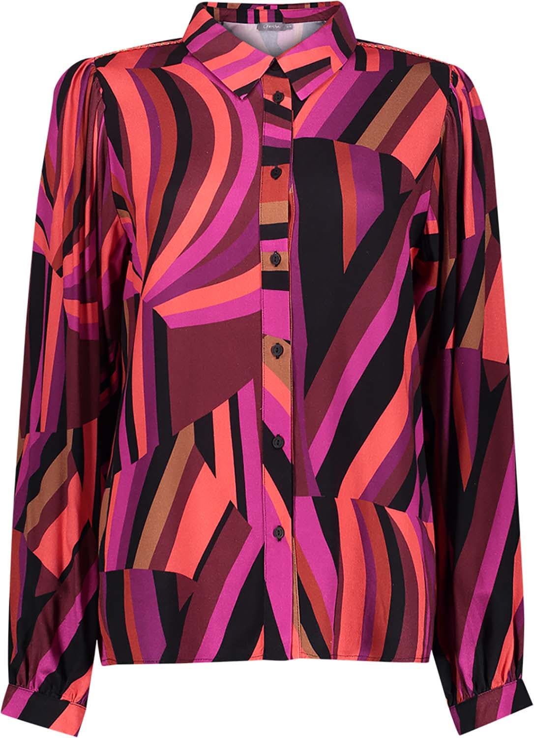 Geisha Blouse  Fuchsia