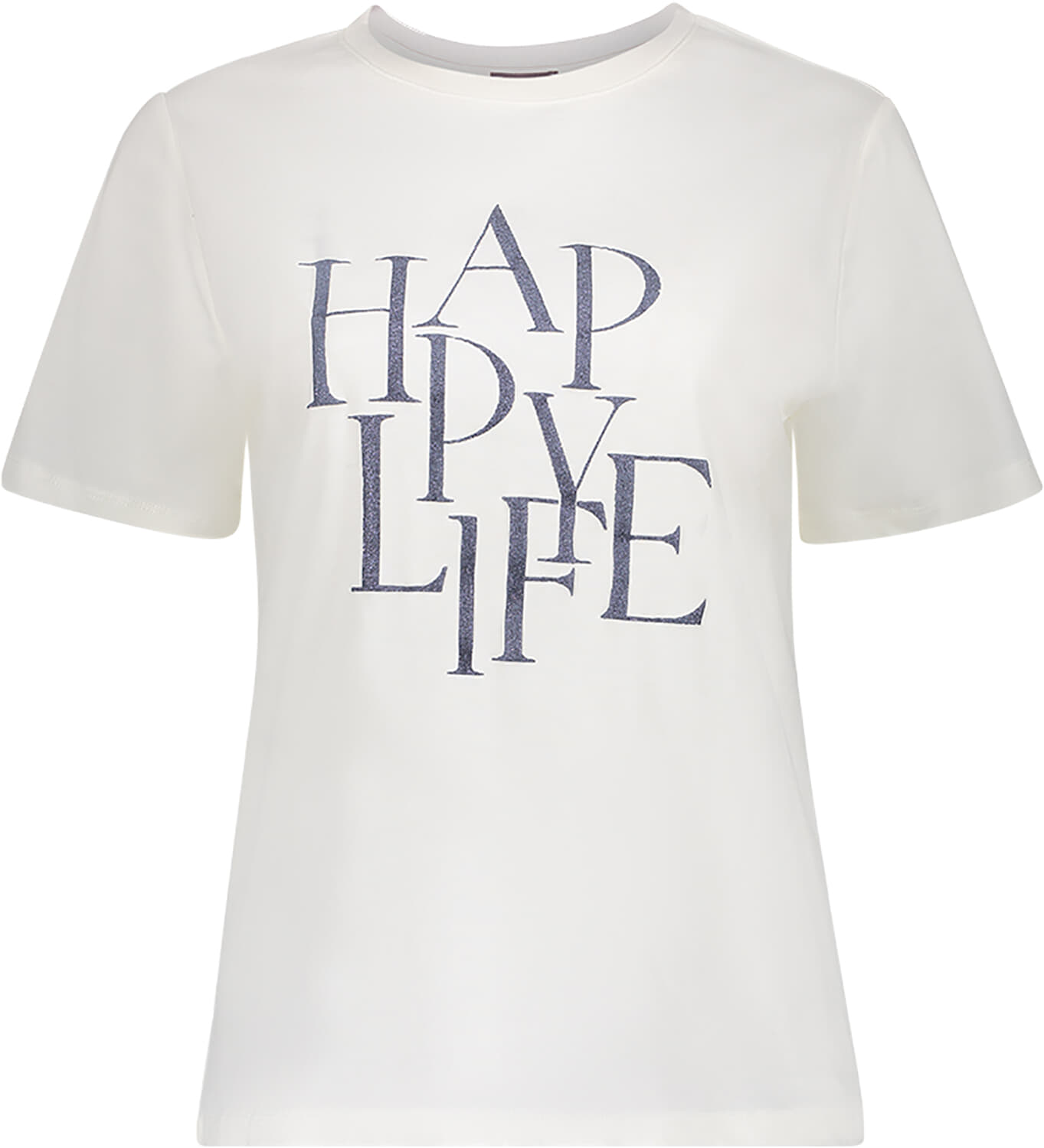 Geisha T-shirt Happy Life Off White