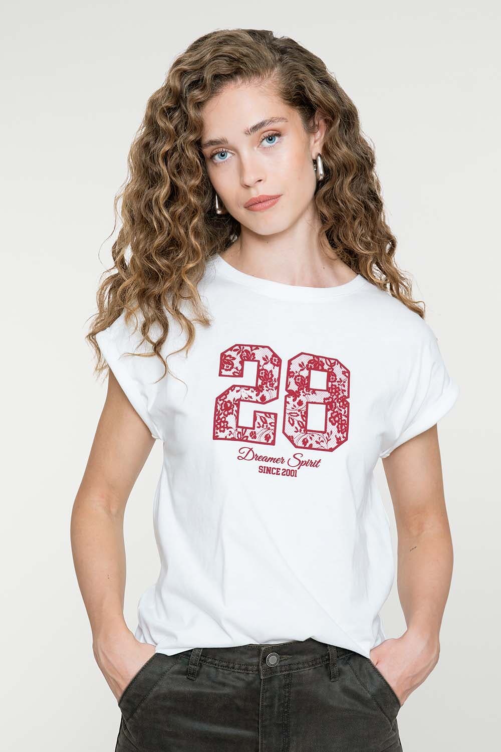 Geisha T-shirt 28 Dreamer Spirit Off White
