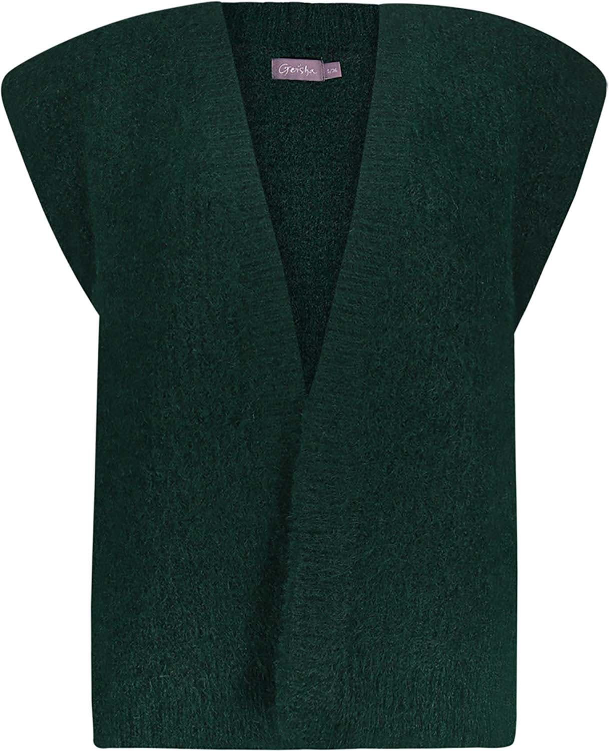 Geisha Gebreid Gilet Groen