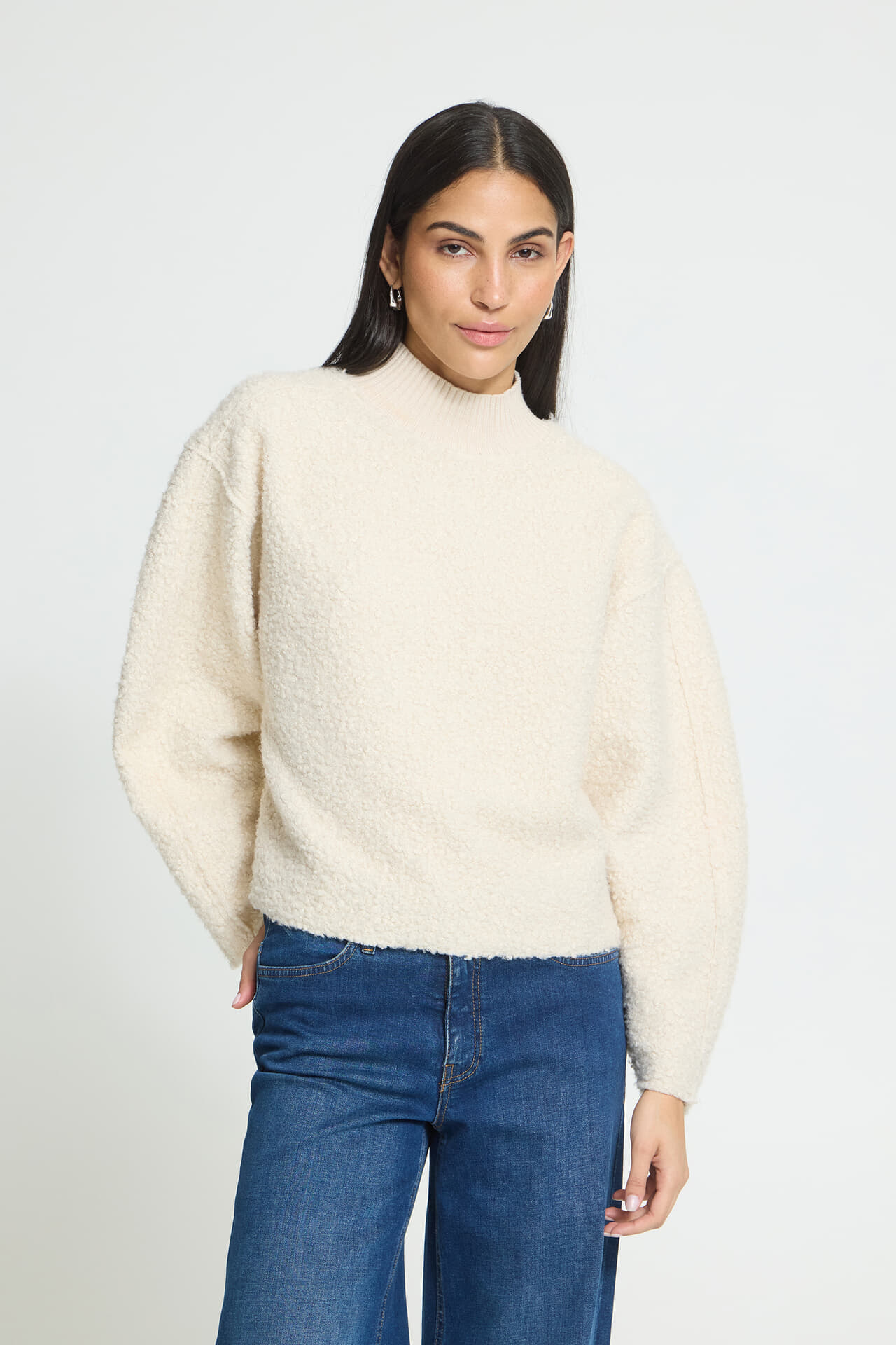 Ichi Sweater Curley Off White