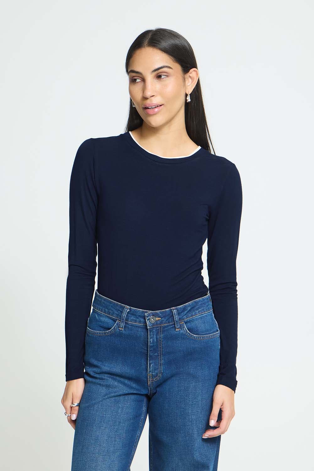 Ichi Top Philuca Navy