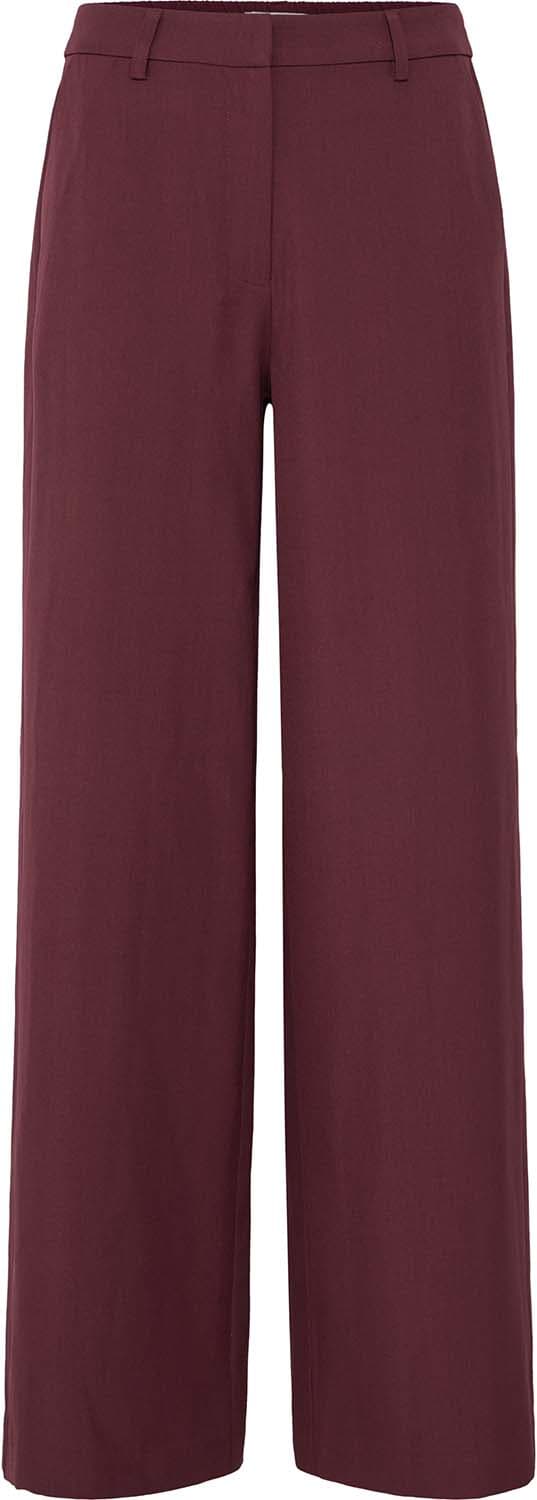 Ichi Broek Feva Lang Wide Bordeaux Rood
