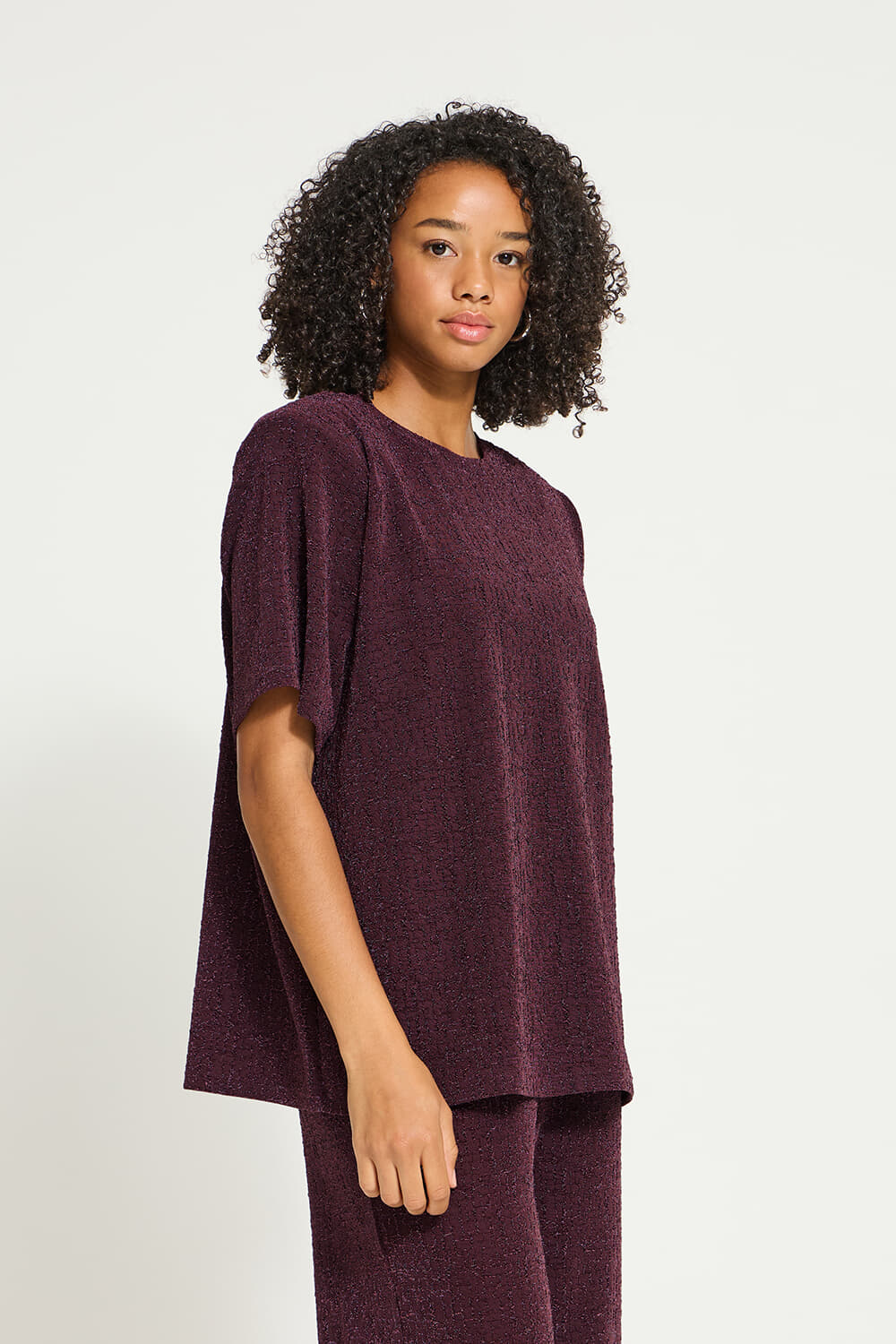Ichi Top Nareen Bordeaux Rood