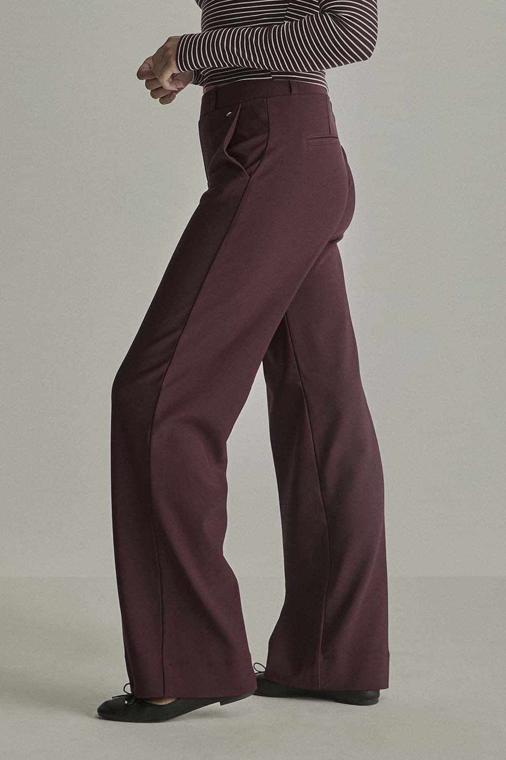 Para Mi Jeans Mira (Elastic) Twill Jersey Bordeaux Rood