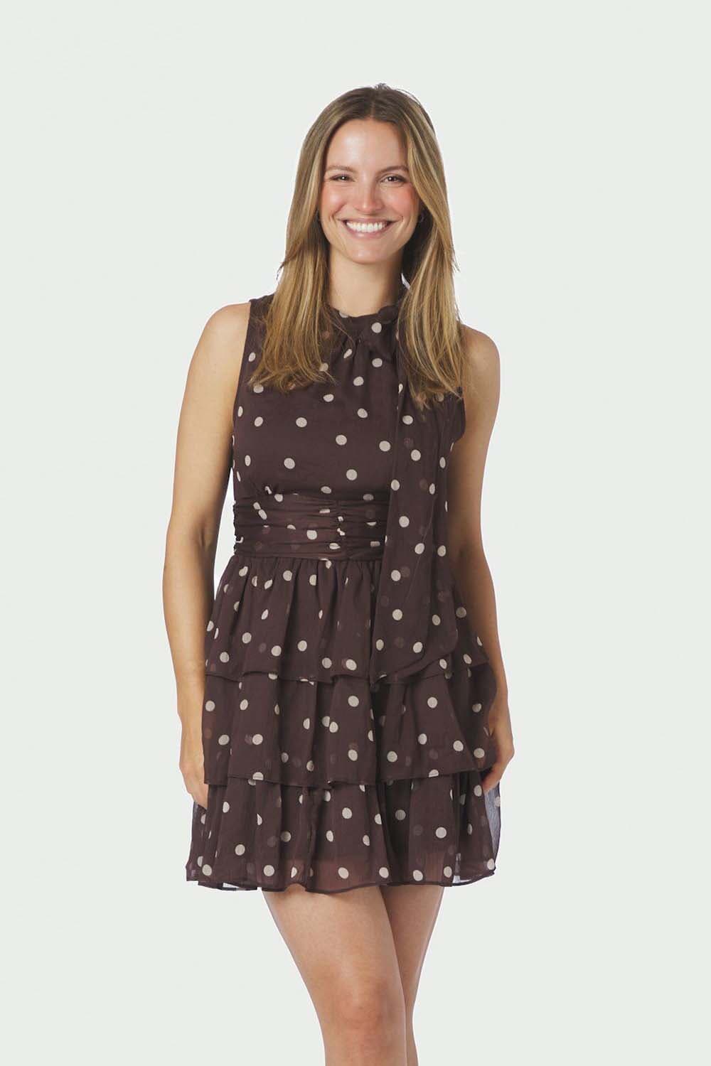Neo Noir Jurk May Bruin