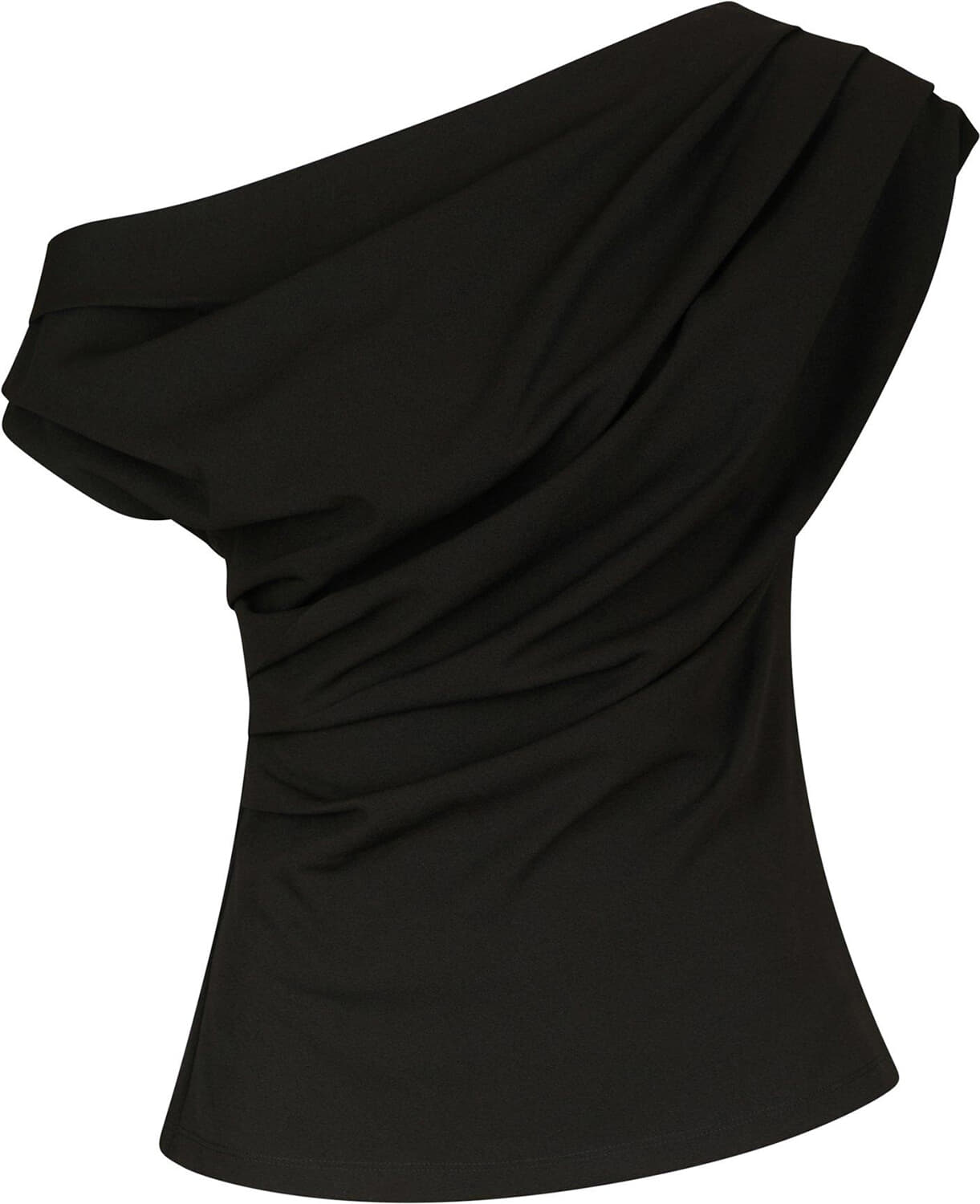 Neo Noir Top Mabelle Drapy Zwart