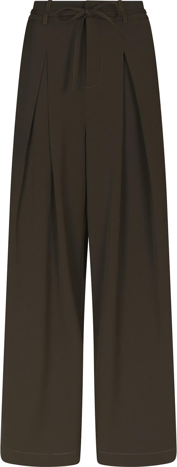 Neo Noir Broek Eddina Woven Bruin