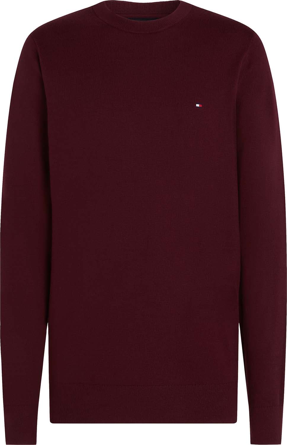 Tommy Hilfiger Pullover Pima Org ctn Cashmere  Bordeaux Rood