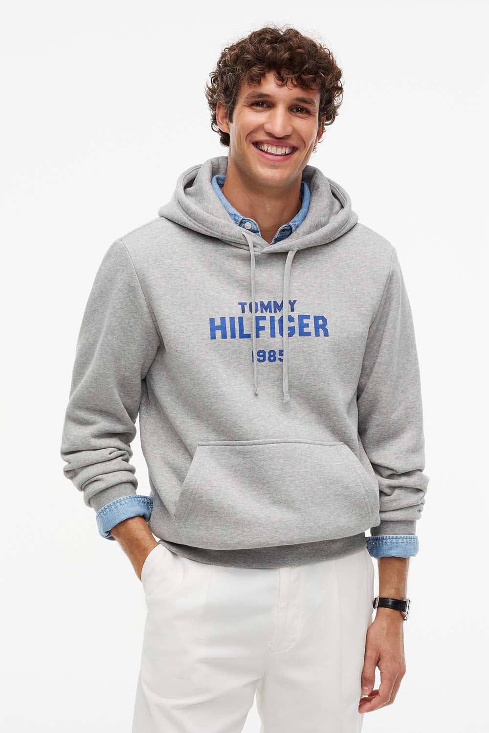 Tommy Hilfiger Sweater hilfiger stack reg F Grijs