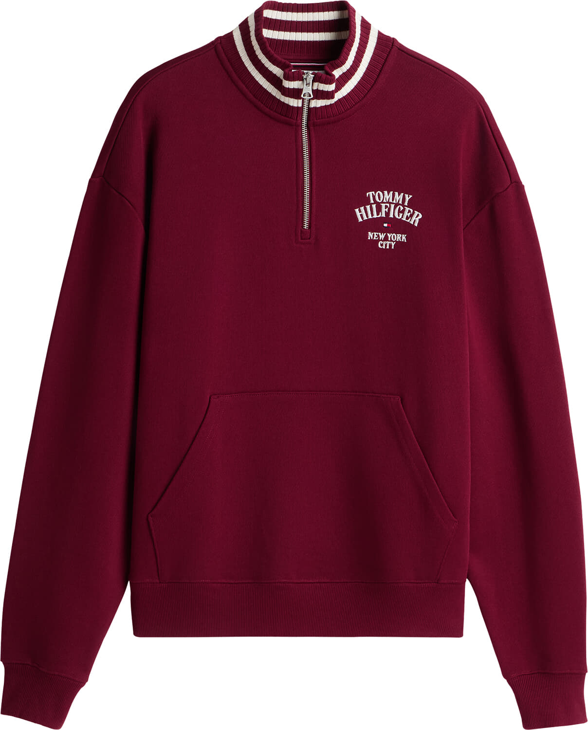 Tommy Hilfiger Sweater  Half-zip  Bordeaux Rood
