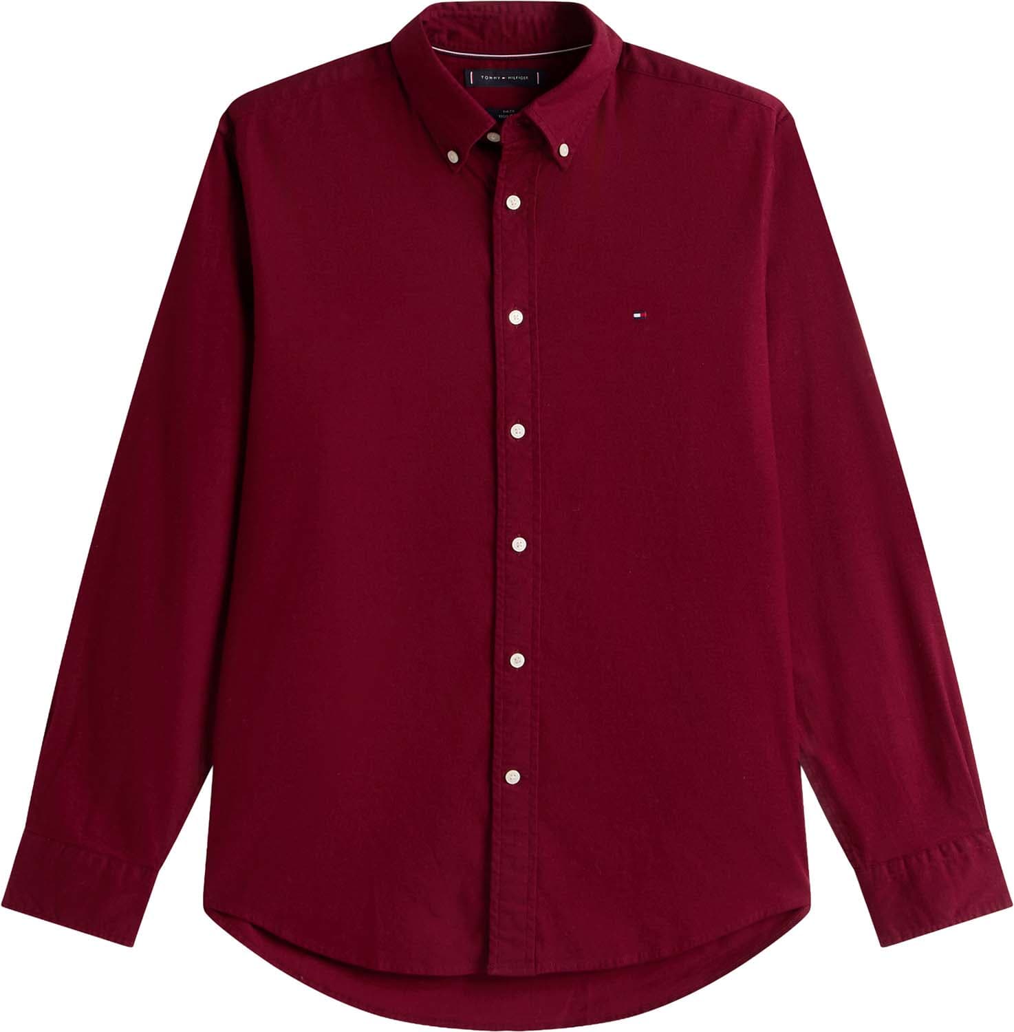 Tommy Hilfiger Overhemd flanel Bordeaux Rood