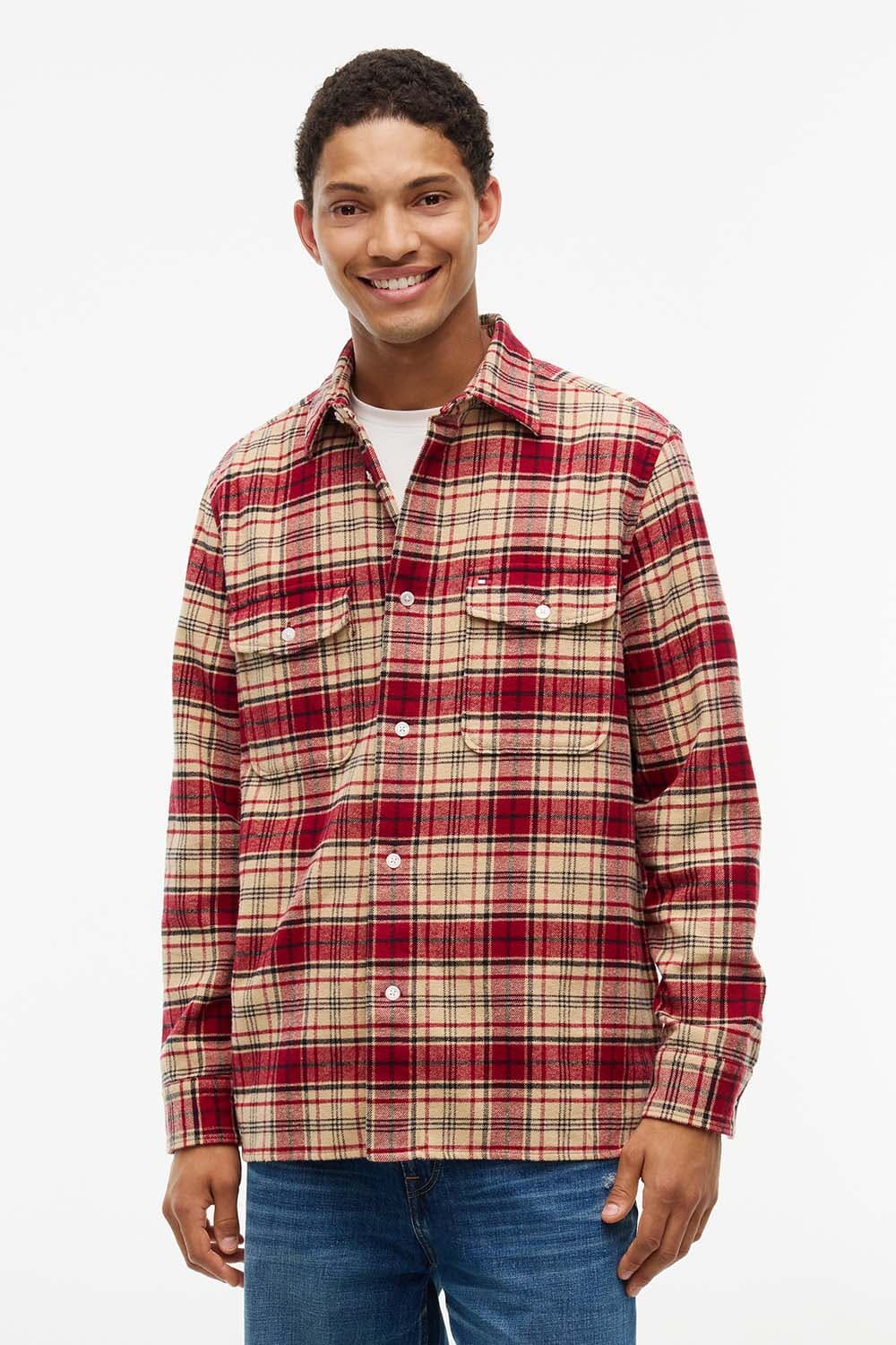 Tommy Hilfiger Overhemd Check Rood