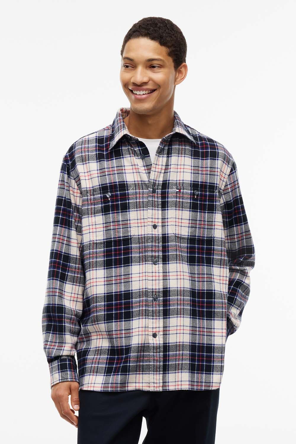 Tommy Hilfiger Overhemd Tartan Navy